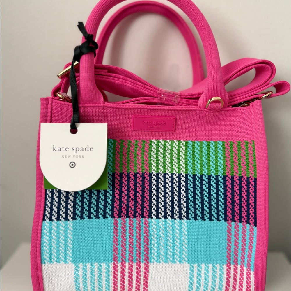 kate spade new york x Target Plaid Knit Crossbody Bag
